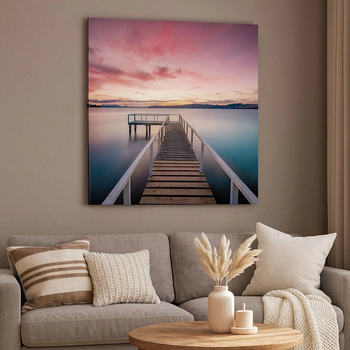 Vászonkép - Az este szelíd lángja - 30x30 cm