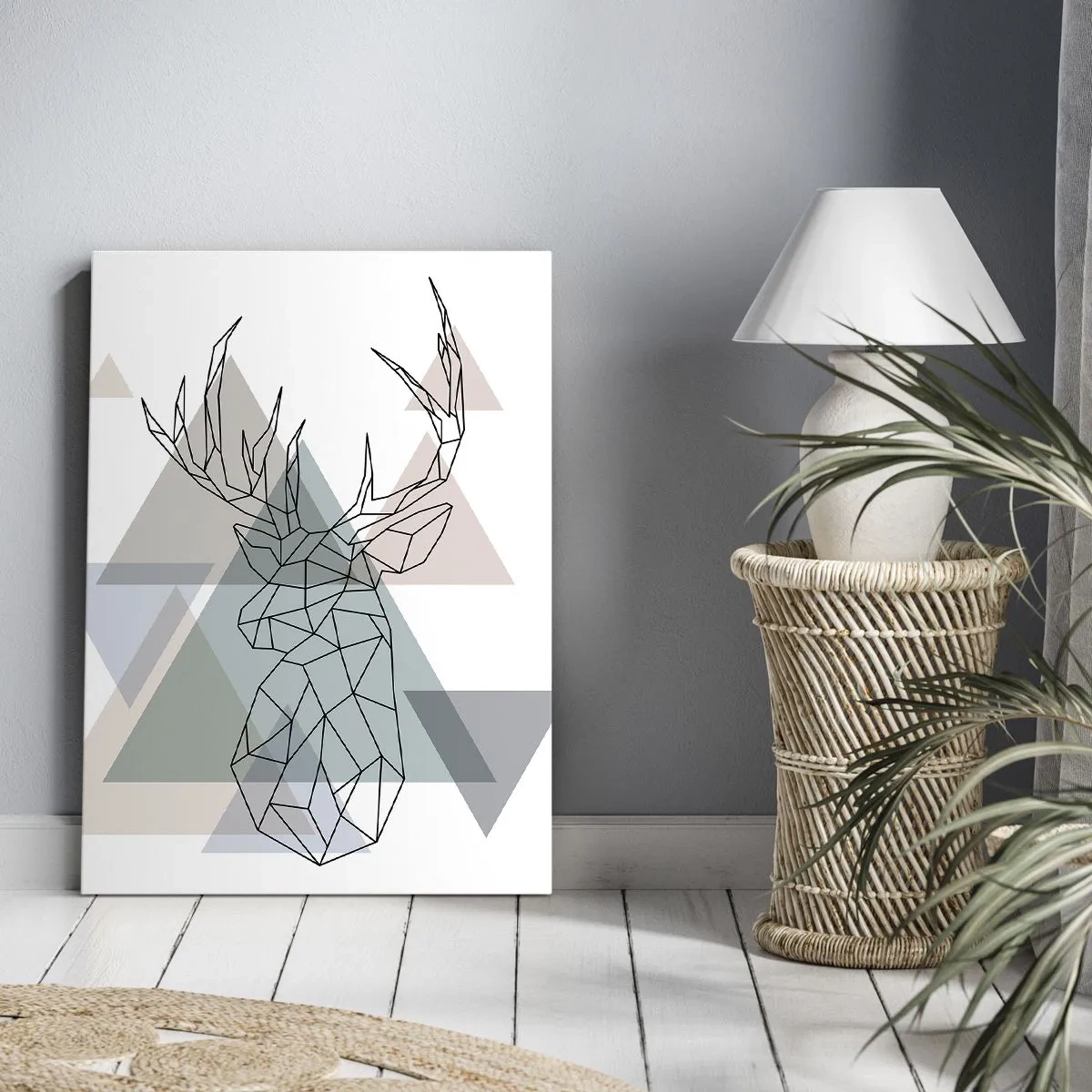 Vászonkép - Egy geometrikus erdőben - 50x70 cm