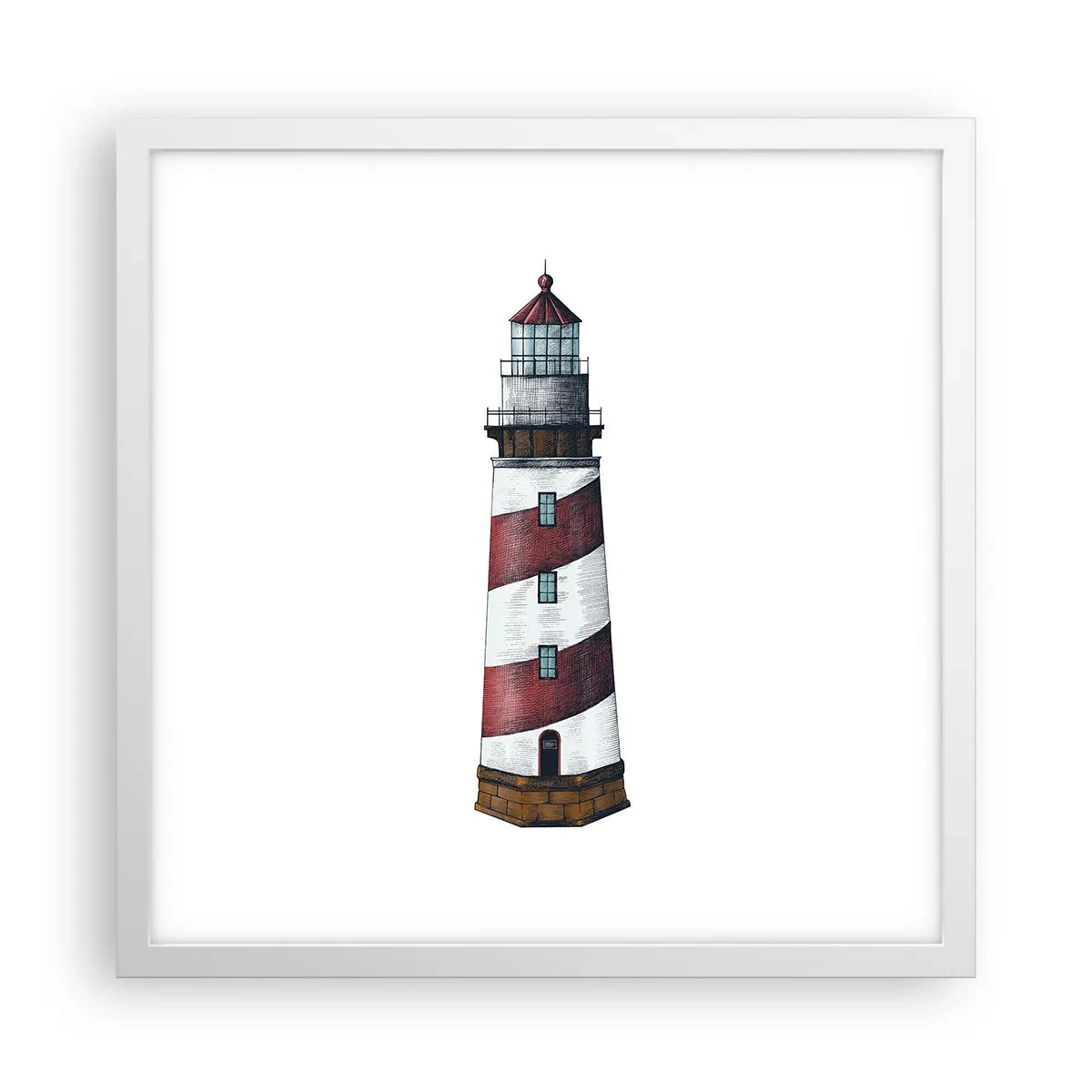 Poszter fekete keretben - Mindig résen - 40x40 cm