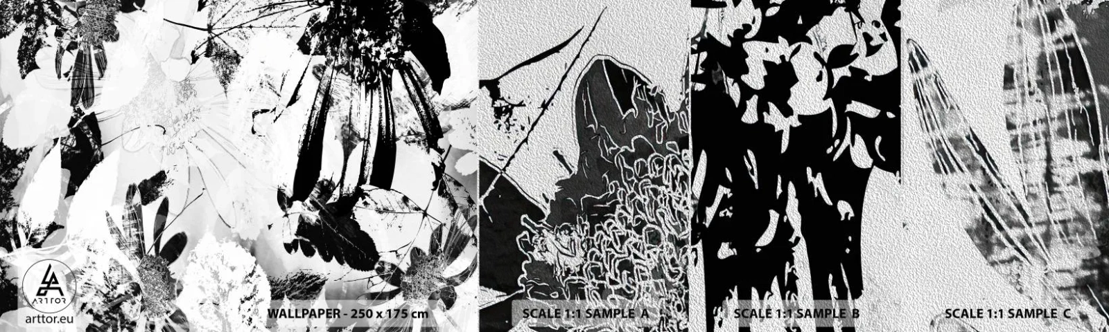 Fotótapéta Minta Premium Sand - Ősz a negatívumban - Absztrakció, Virágok, Grafika - 100x30 cm