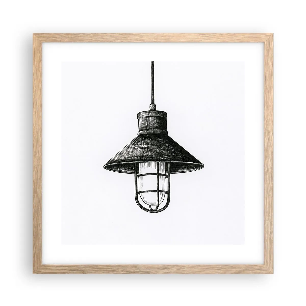 Poszter világos tölgy keretben - Mint évekkel ezelőtt... - 40x40 cm