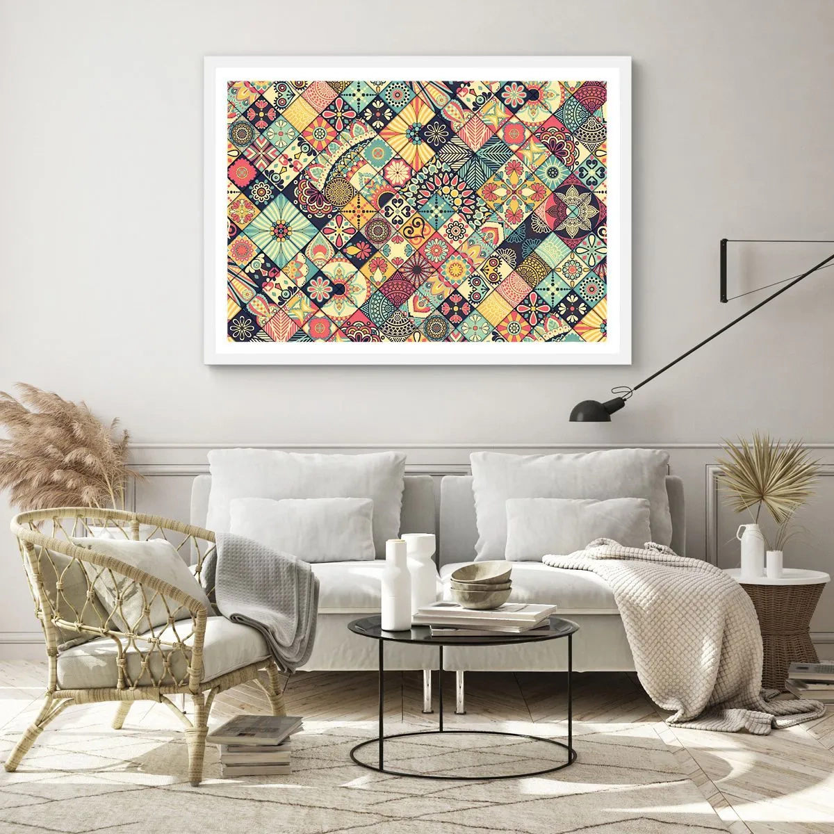Poszter fekete keretben - Marokkói hangulat - 100x70 cm