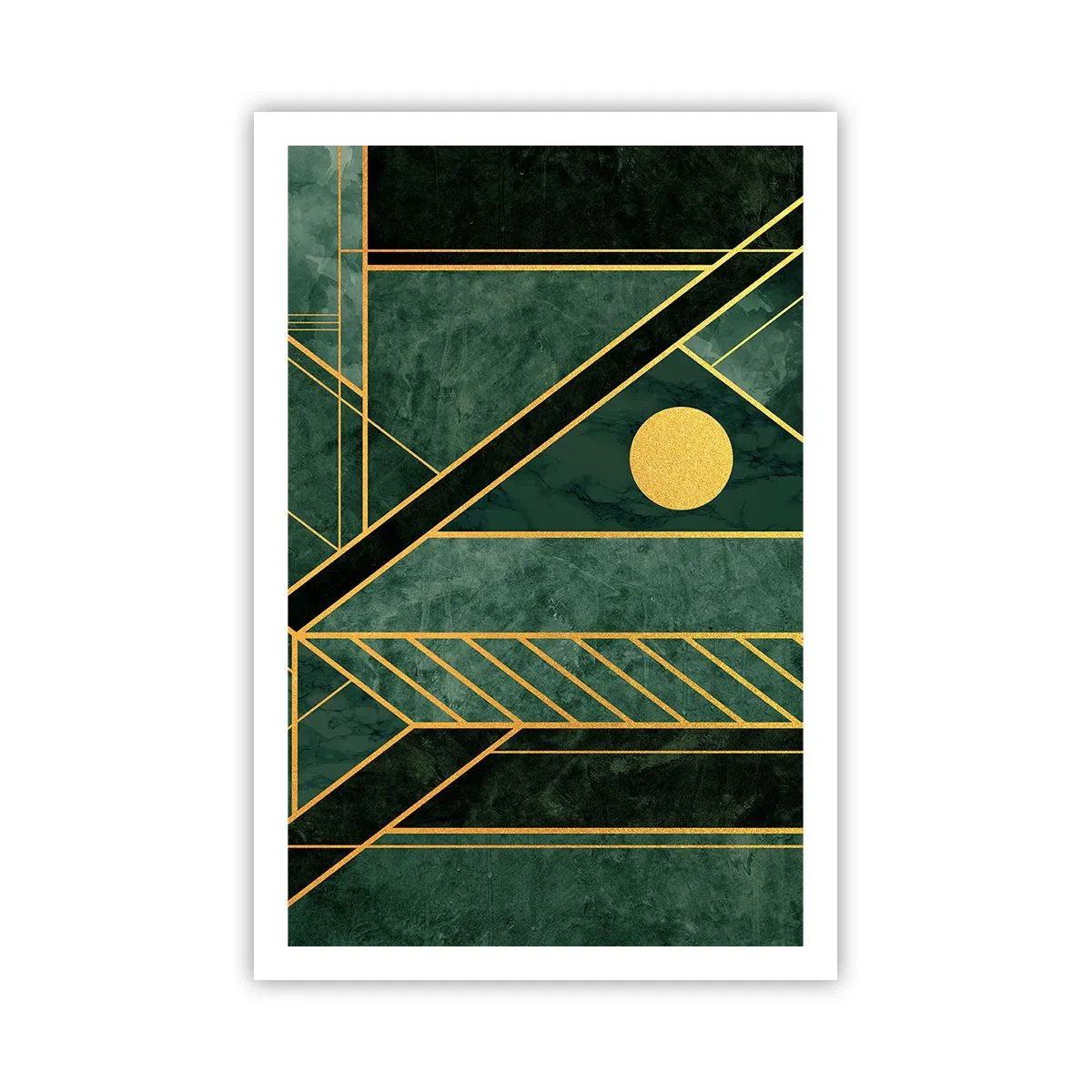 Poszter - Az arany és azúrkék dinamikája - 61x91 cm