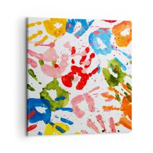 Vászonkép - Kövesd a nyomokat - 60x60 cm