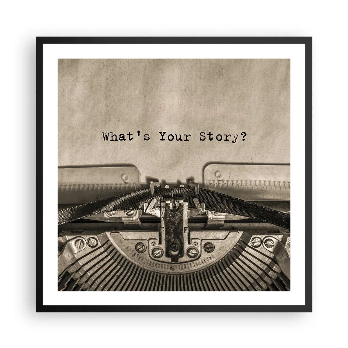 Poszter fehér keretben - Meséld el - 60x60 cm