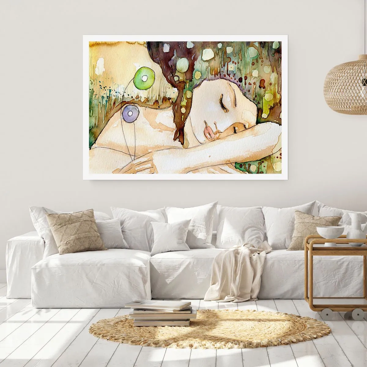 Poszter - Smaragd-ibolya álom - 100x70 cm