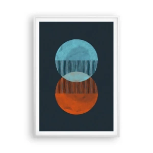 Poszter fekete keretben - Csillagászati fantázia - 70x100 cm