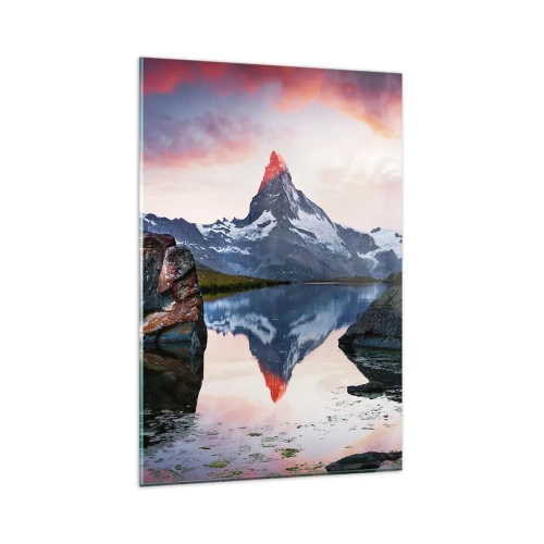 Üveg kép - A hegyek szíve forró - 80x120 cm
