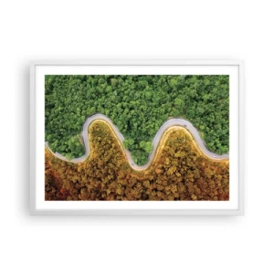 Poszter fekete keretben - Határok és áttörések - 70x50 cm