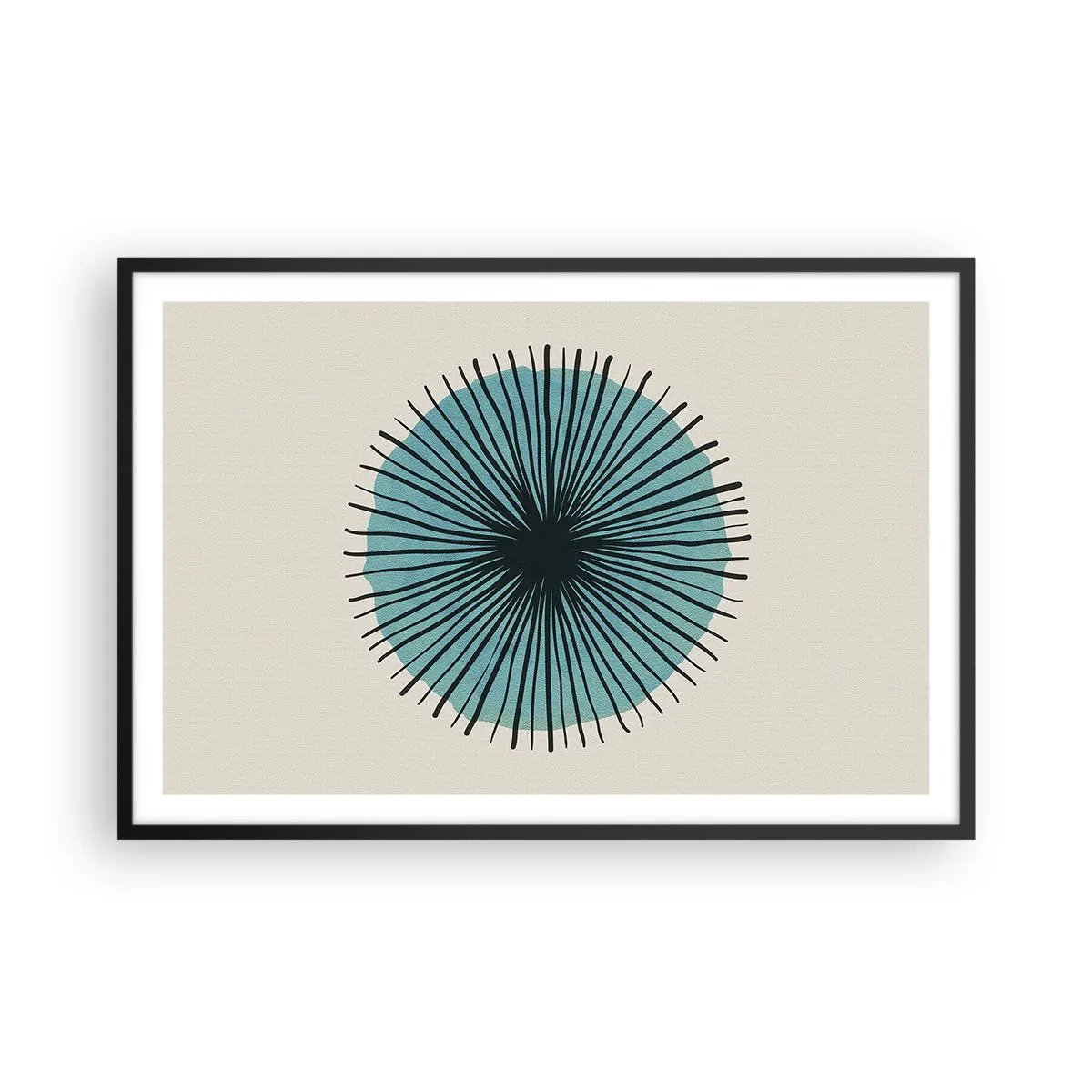 Poszter fehér keretben - Ragyogóan a kékben - 91x61 cm