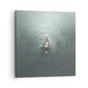 Vászonkép - Egy holdfényes tavon át - 70x70 cm