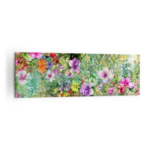 Vászonkép - Virágokban a vesztünk - 160x50 cm