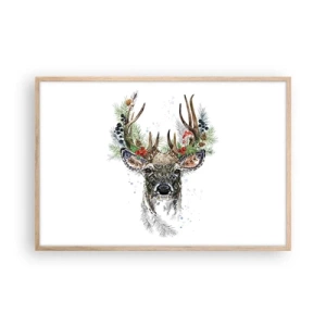 Poszter világos tölgy keretben - Ünnepi köntösben - 91x61 cm