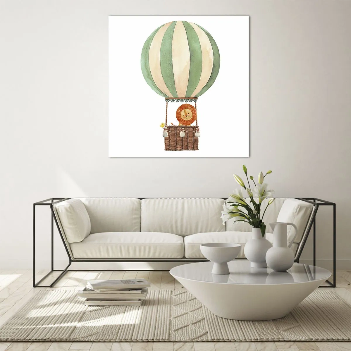 Üveg kép - Leon utazásai - 30x30 cm