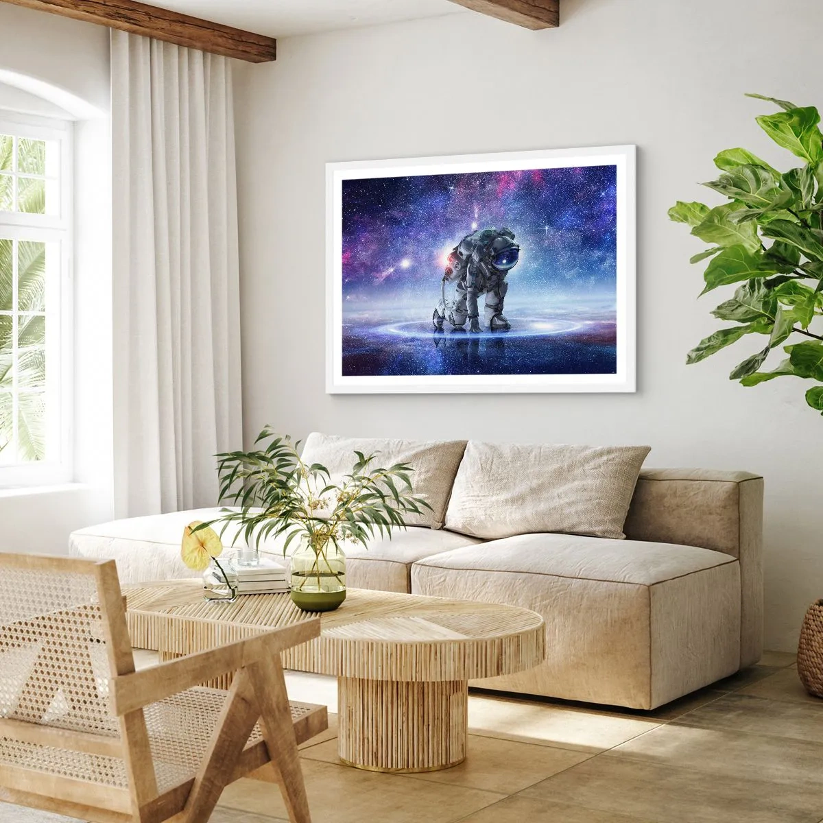 Poszter fekete keretben - A csillagos ég felettem - 91x61 cm