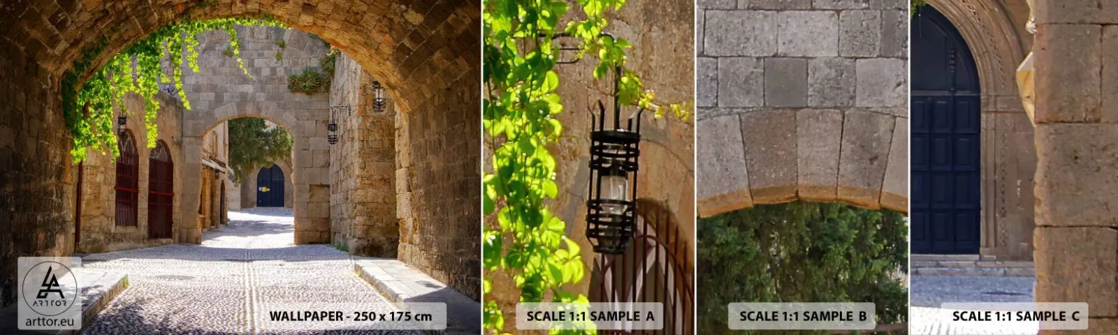 Fotótapéta Minta Standard Eco - A menet hamarosan megjelenik - Építészet, Város, Sikátor - 100x30 cm