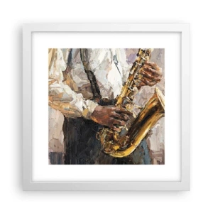 Poszter fekete keretben - Itt az idő egy szólóra - 30x30 cm