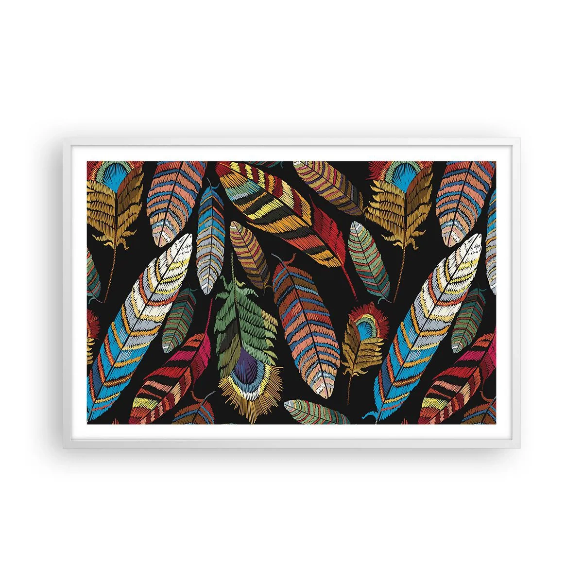 Poszter fekete keretben - A madárkarnevál - 91x61 cm