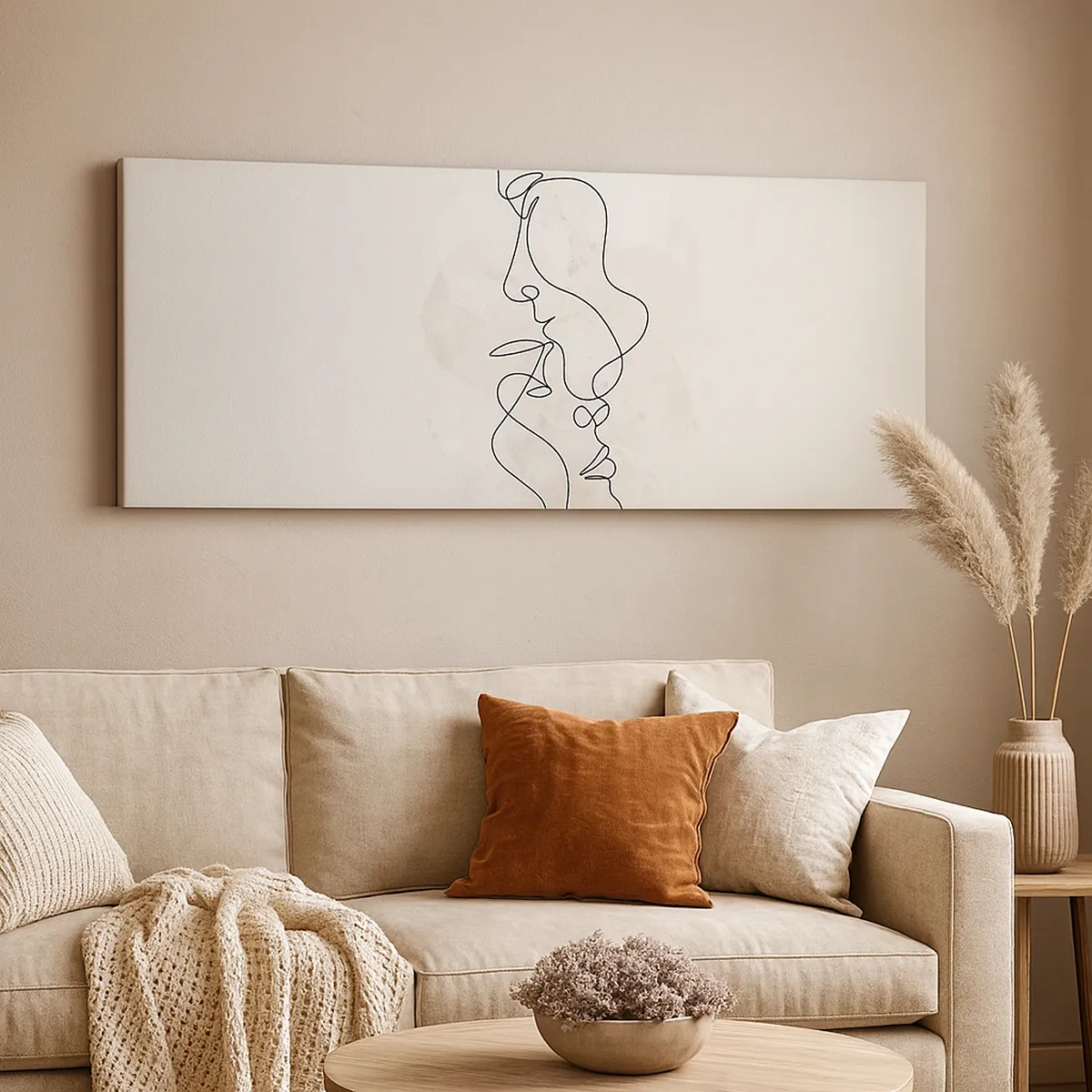 Vászonkép - Ölelésbe gabalyodva - 30x30 cm