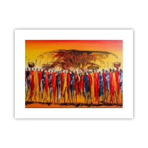 Poszter - Oda, oda, oda oda mennek - 40x30 cm