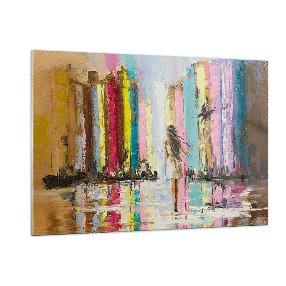 Üveg kép - Kövessél - 120x80 cm