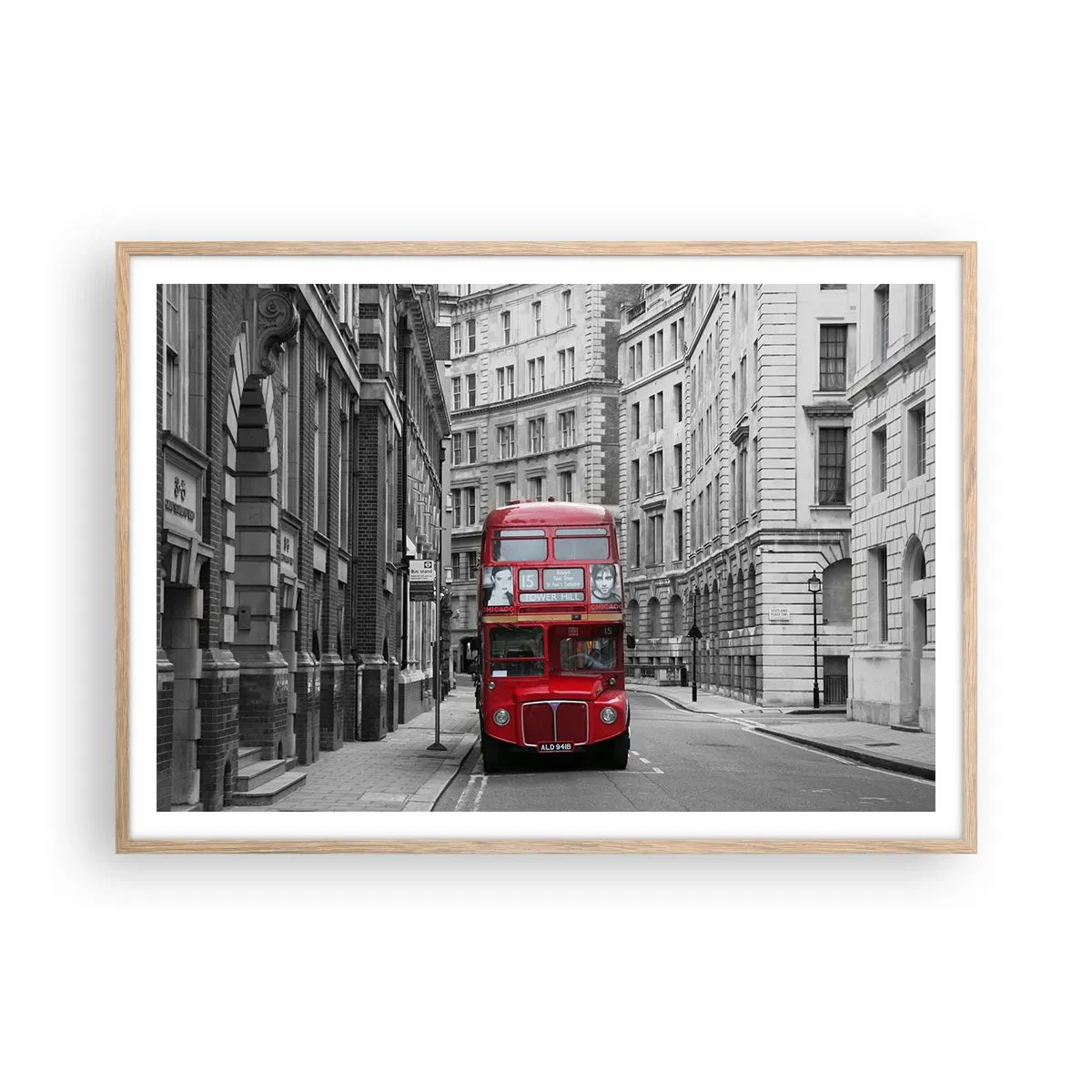 Poszter világos tölgy keretben - A mindennapi életnek nem kell szürkének lennie - 100x70 cm