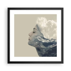 Poszter fehér keretben - Az elemek szépsége - 40x40 cm