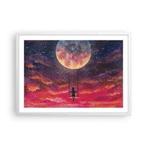 Poszter fekete keretben - Álmodozva - 70x50 cm