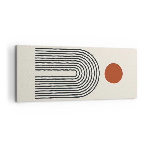 Vászonkép - Formák és színek vonzalma - 100x40 cm