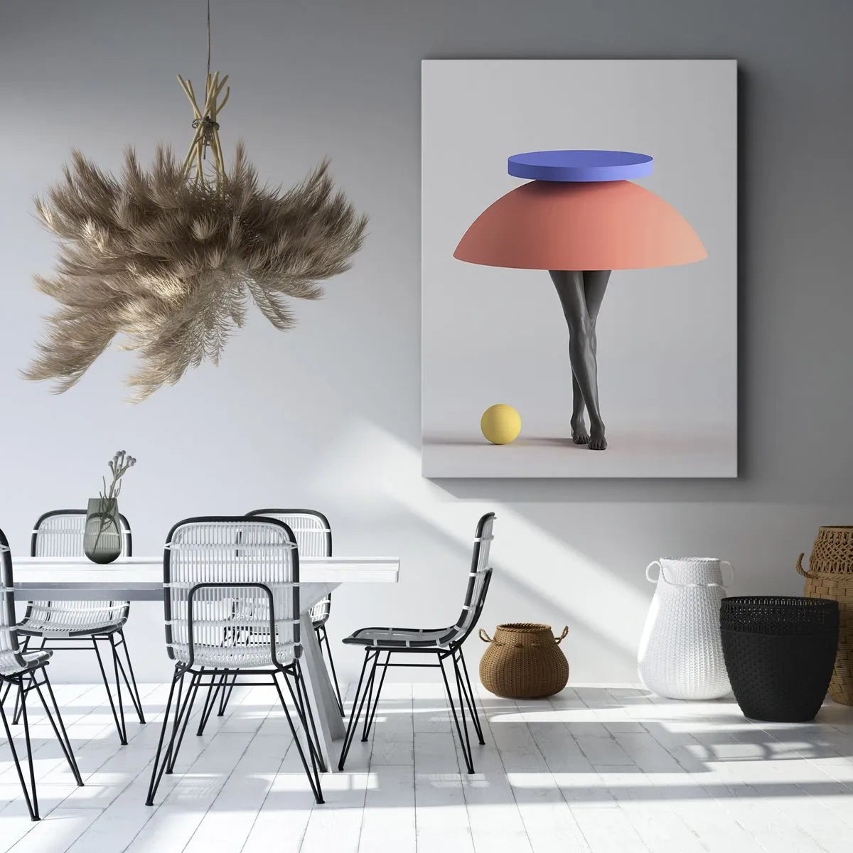 Vászonkép - Szürreális kompozíció - 55x100 cm