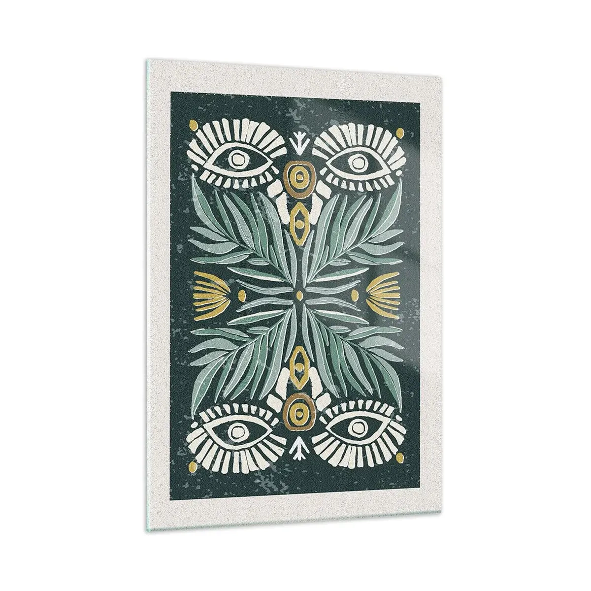 Üveg kép - Mint egy népi kivágás - 50x70 cm