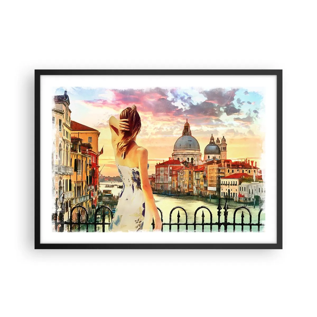 Poszter fehér keretben - Ha kaland akkor csak a … - 70x50 cm