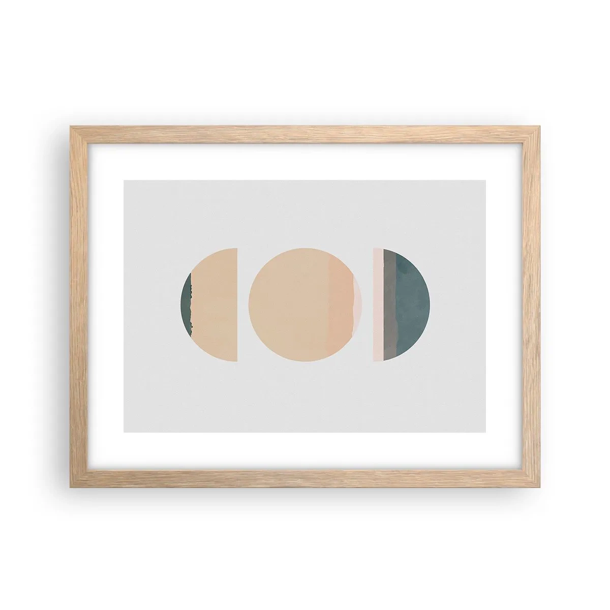 Poszter világos tölgy keretben - Kerékről kerékre - 40x30 cm