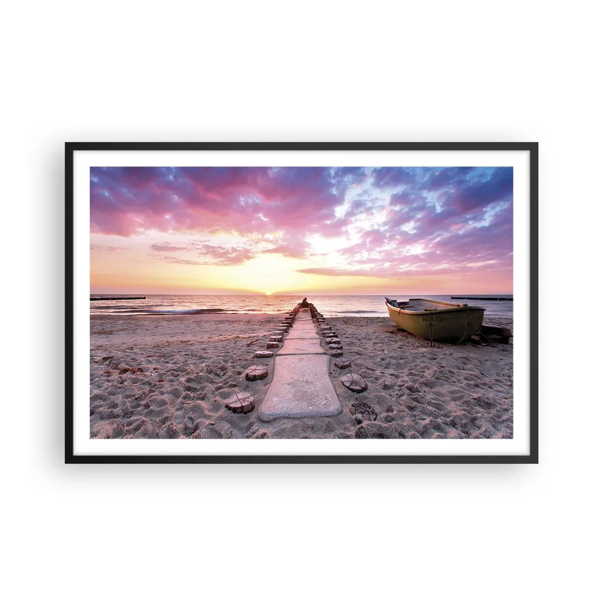 Poszter fehér keretben - Egy pillanatnyi mély élmény - 91x61 cm