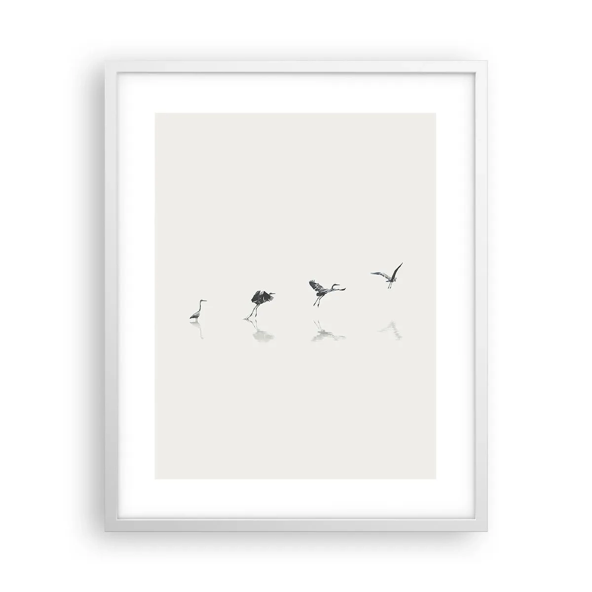 Poszter fekete keretben - Négy egyszerű lépés - 40x50 cm