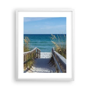 Poszter fekete keretben - Napsütésben, szélben - 40x50 cm