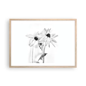 Poszter világos tölgy keretben - Senki sem akar egyedül lenni - 70x50 cm