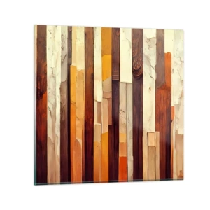 Üveg kép - Az erdei fák himnusza - 30x30 cm