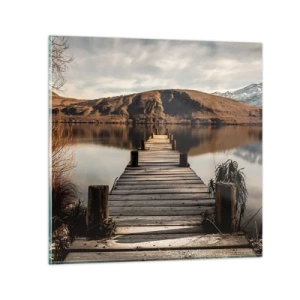 Üveg kép - Táj a csendben - 70x70 cm