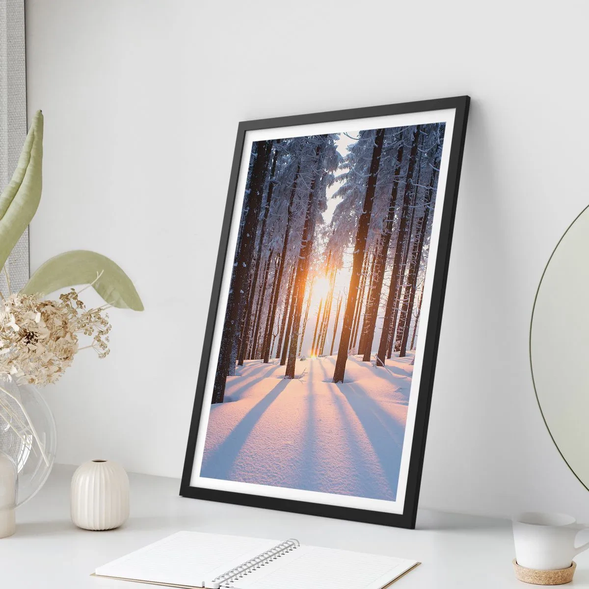 Poszter fehér keretben - Egyértelműen fekete-fehéren - 40x50 cm