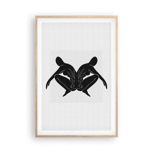 Poszter világos tölgy keretben - Egy közös lélek - 61x91 cm