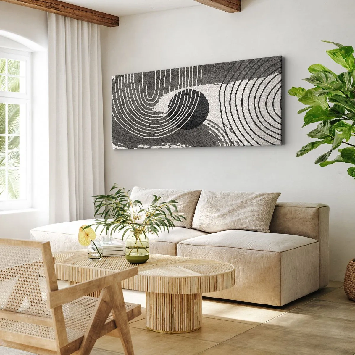 Vászonkép - Az ovális nyer - 100x40 cm