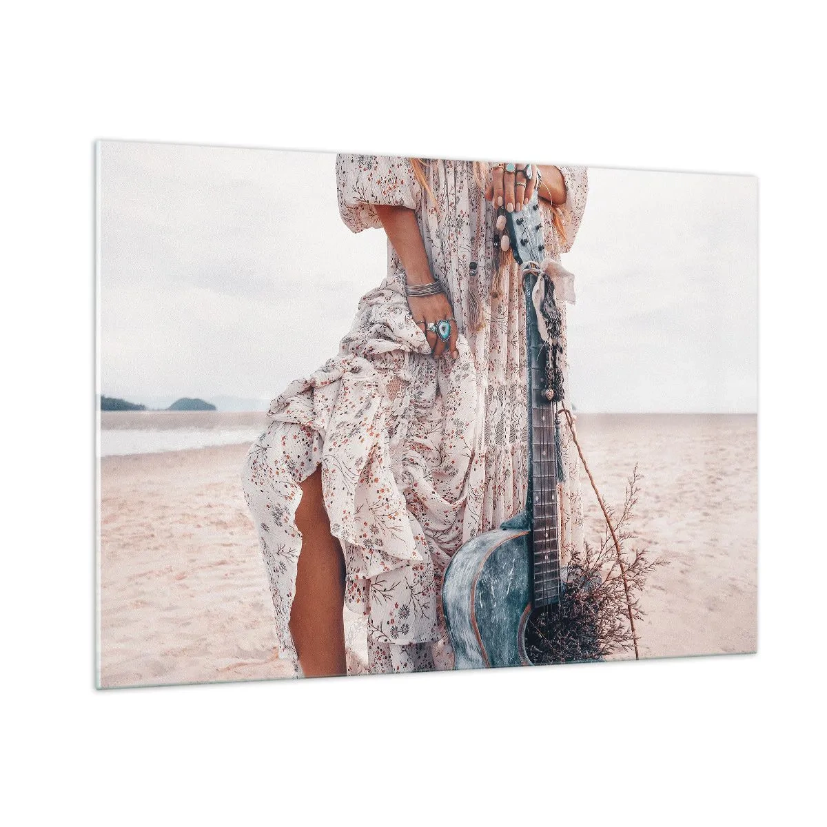 Üveg kép - Hippik az úton - 100x70 cm