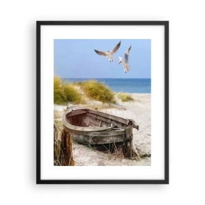 Poszter fehér keretben - Szélben fürödve - 40x50 cm