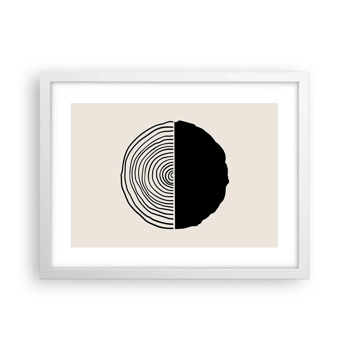 Poszter fekete keretben - Fele fele - 40x30 cm