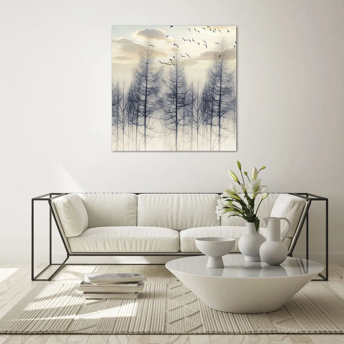 Üveg kép - Erdei szellemek - 40x40 cm