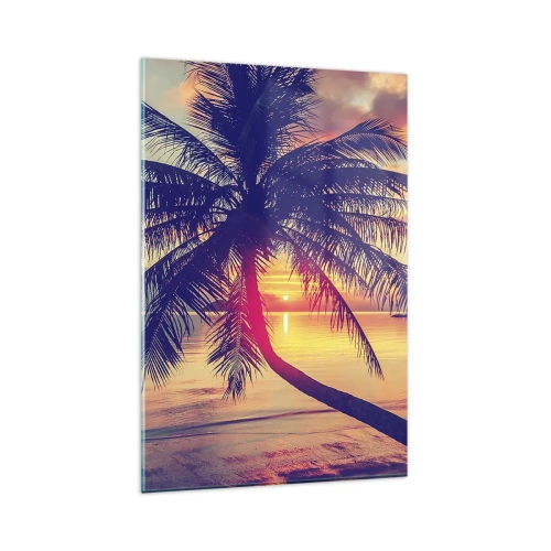 Üveg kép - Este a pálmafák alatt - 80x120 cm