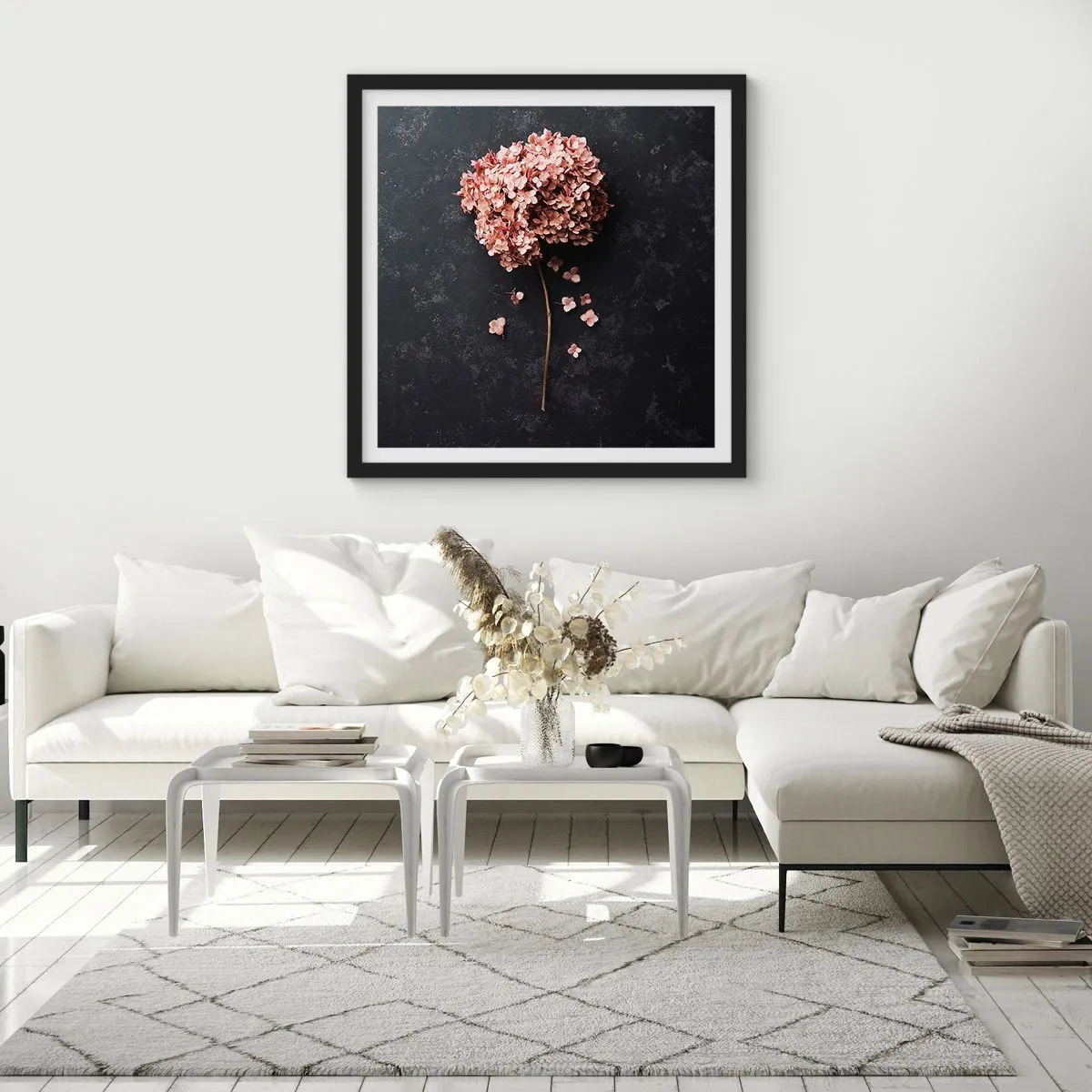 Poszter fehér keretben - Egy igazán romantikus jel - 50x50 cm