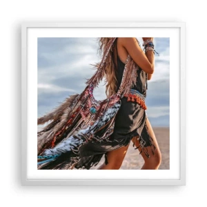 Poszter fekete keretben - Sámán párja - 50x50 cm