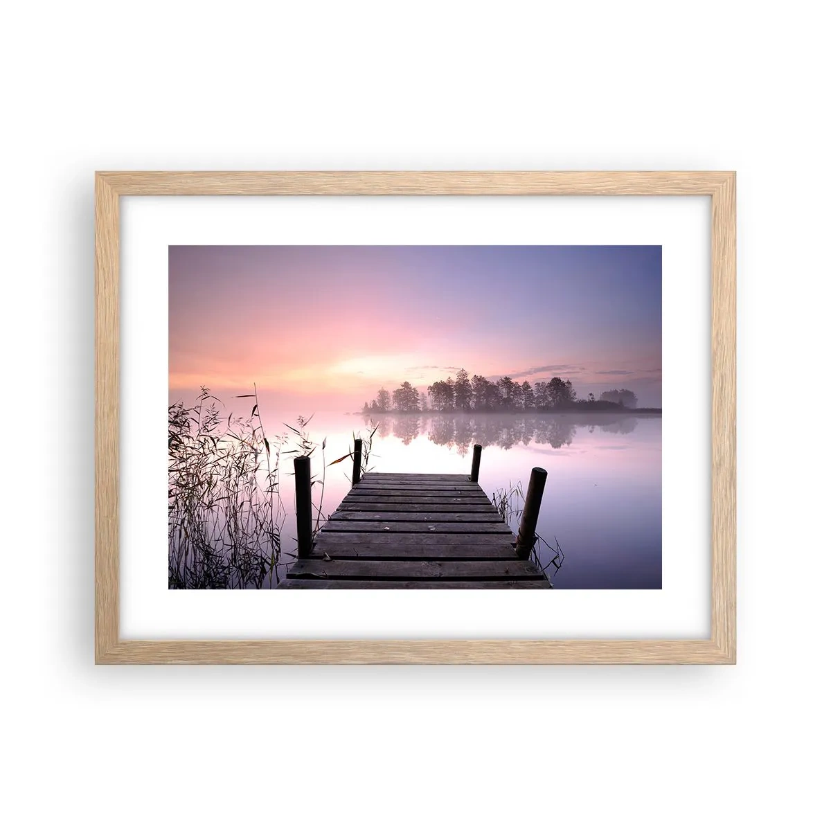 Poszter világos tölgy keretben - A lila ködből... - 40x30 cm